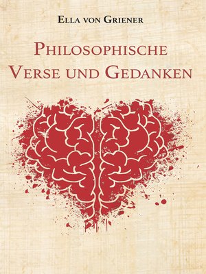 cover image of Philosophische Verse und Gedanken